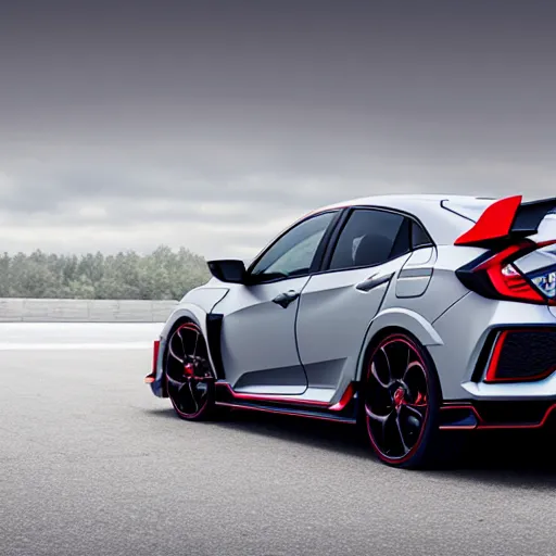 Image similar to 2023 honda civic type R, concept car,