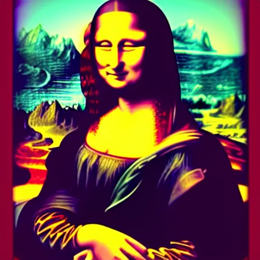 Prompt: A portrait of mona lisa in real life holding a giant spliff, amazing detail, digital art