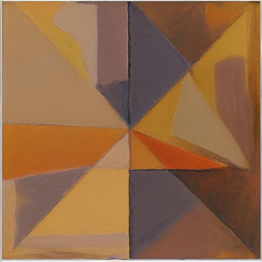 Image similar to masterpiece painting of hundreds of three - quarter angle square shapes in rich earthy tones. abstract quality with an engineering feel.