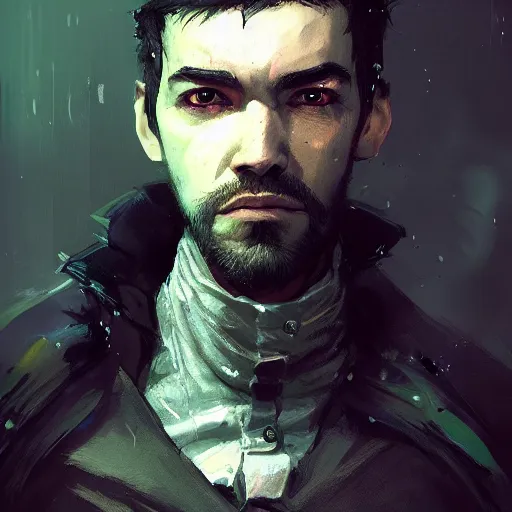 Image similar to a portrait of jacksepticeye by Greg Rutkowski, digital art, trending on artstation, Bloodborne, HD, 8K, highly detailed, good lighting, beautiful, cinimatic lighting, masterpiece - H 768