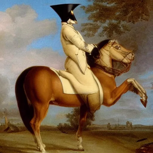 Image similar to napoleon's horse as a squirrel