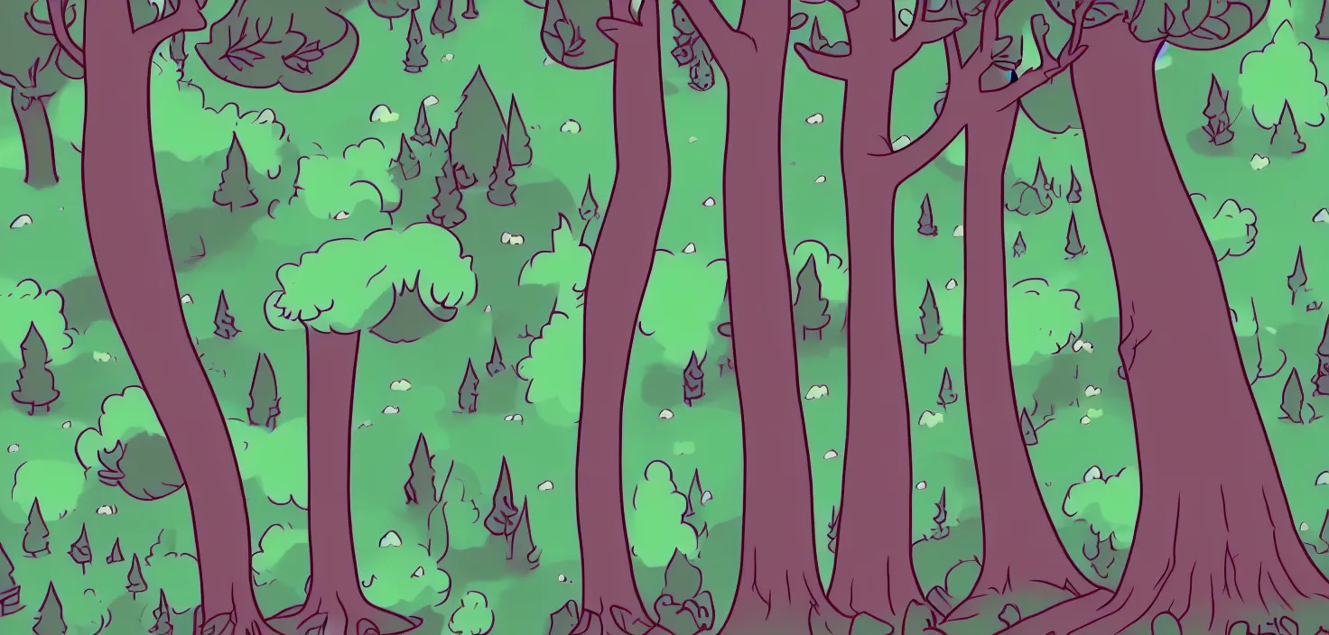 Prompt: forest by waneella