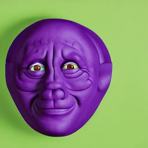 Image similar to hyperreal lifelike corporate portrait, anthropomorphic edible piechart, snake oil ceo, uncle aloysius family medicine depot, purple green color scheme, detailed lifelike facial features, professional studio lighting