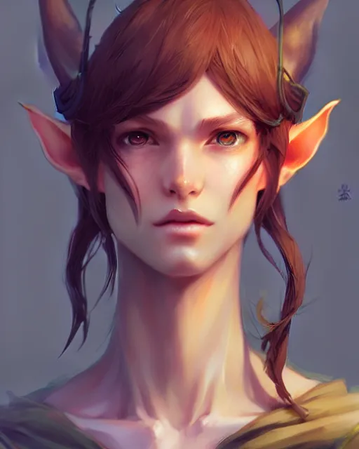 Image similar to character concept art of a forest elf, key visual, realistic shaded perfect face, fine details by stanley artgerm lau, wlop, rossdraws, james jean, andrei riabovitchev, marc simonetti, and sakimichan, trending on artstation