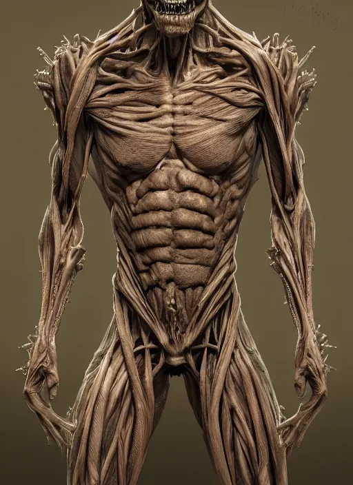 Prompt: monster anatomy, dom qwek, john howe, anatomical, highly detailed sculpture, intricate detailed, ommatidia, 8 k, cinematic atmosphere, post - processing