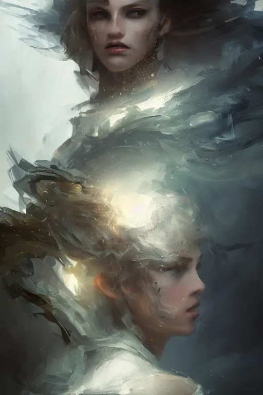 Image similar to Avalon knight, close-up portrait, fierce, intricate, elegant, volumetric lighting, scenery, digital painting, highly detailed, artstation, sharp focus, illustration, concept art, ruan jia, steve mccurry