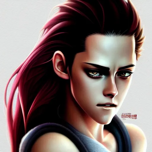 Image similar to buff kristen stewart, portrait shinkai makoto studio ghibli studio key hideaki anno sakimichan stanley artgerm lau rossdraws james jean marc simonetti elegant highly detailed digital painting artstation pixiv