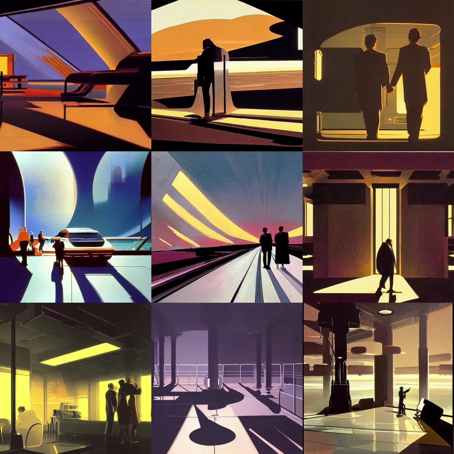 Prompt: the meaning of life, atmospheric cinematography by syd mead