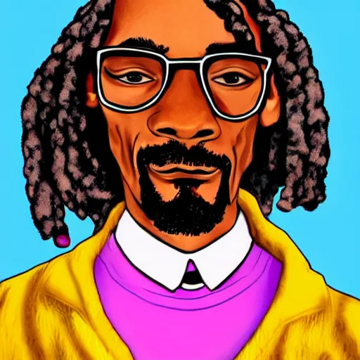 Image similar to snoop dogg dancing, in the style of aaron mcgruder