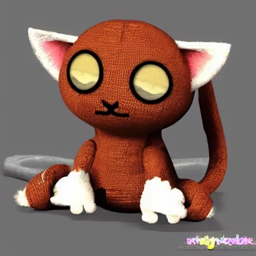 Prompt: cat in the style of little big planet
