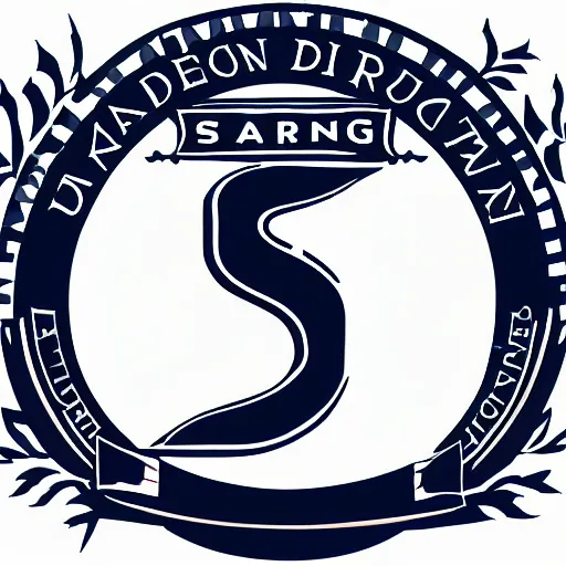 Image similar to a logo for SD with two letters and also reading Stable Diffusion