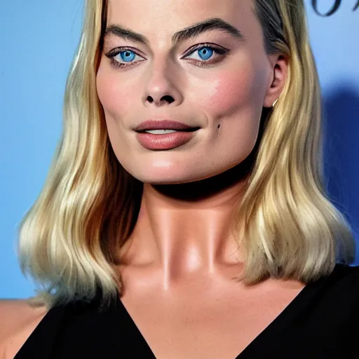 Image similar to Margot Robbie, moist