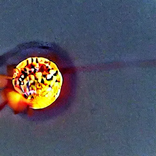 Image similar to the moon! splitting from an explosion!!, explosion test on the moon, bomb test on moon, apocalyse, moon explodes!!!!, photo, exploding moon