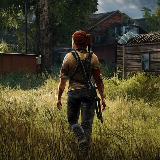 Image similar to screenshot from Angela in the last of us