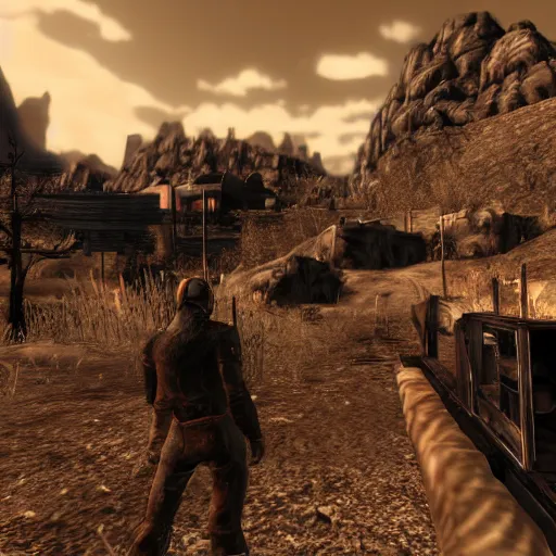 Image similar to fallout new vegas ultra modded ue 5 best graphics