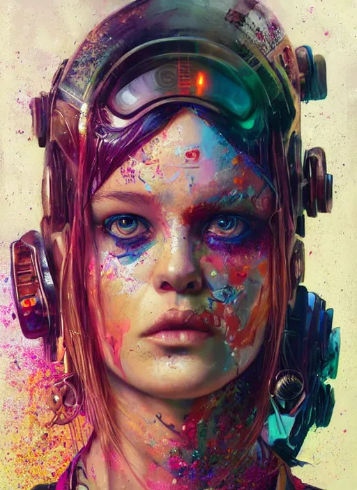 Image similar to beautiful portrait of Lofi cyberpunk jaydayoungan, by Tristan Eaton, Stanley Artgermm, Tom Bagshaw, Greg Rutkowski, Carne Griffiths. trending on DeviantArt, face enhance, hyper detailed, trending on Artstation, 8k, masterpiece, graffiti paint, fine detail, full of color, intricate detail, golden ratio illustration