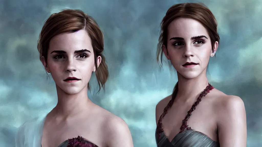 Image similar to emma watson, marry, ceremony, concept art, generated by artificial intelligence, 8K UHD, trending on artstation, extremely detailed