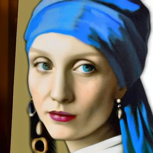 Image similar to joey from friends as the girl with the pearl earring