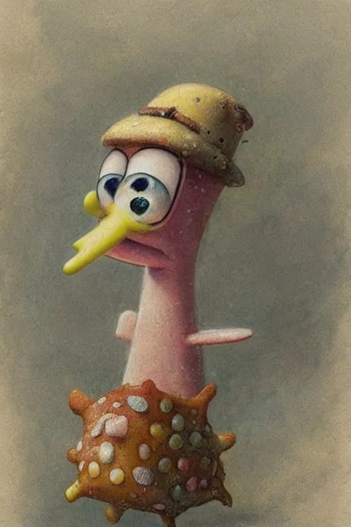 Image similar to ( ( ( ( ( 1 9 5 0 s spongebob squarepants. muted colors. ) ) ) ) ) by jean - baptiste monge!!!!!!!!!!!!!!!!!!!!!!!!!!!