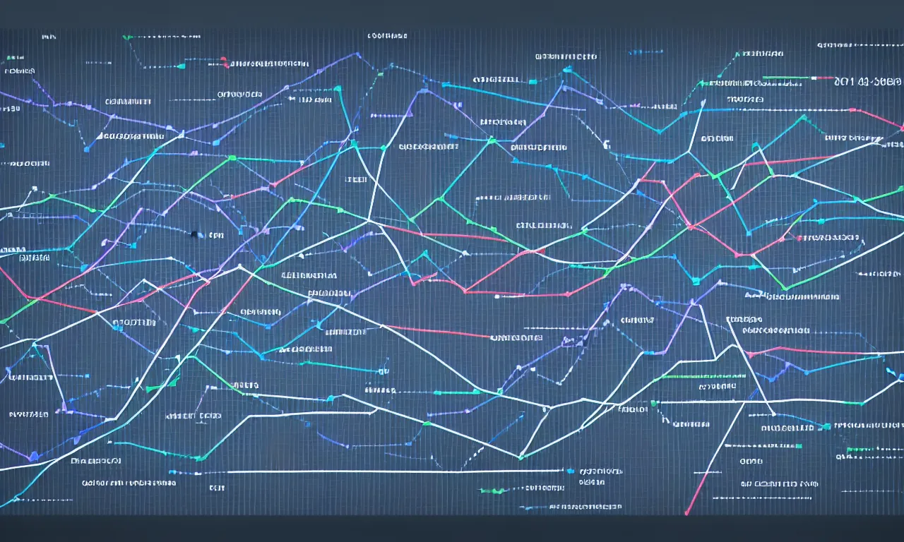 Image similar to business data graphs and web traffic, straight on camera