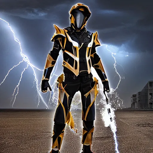 Image similar to lightning storm armor.