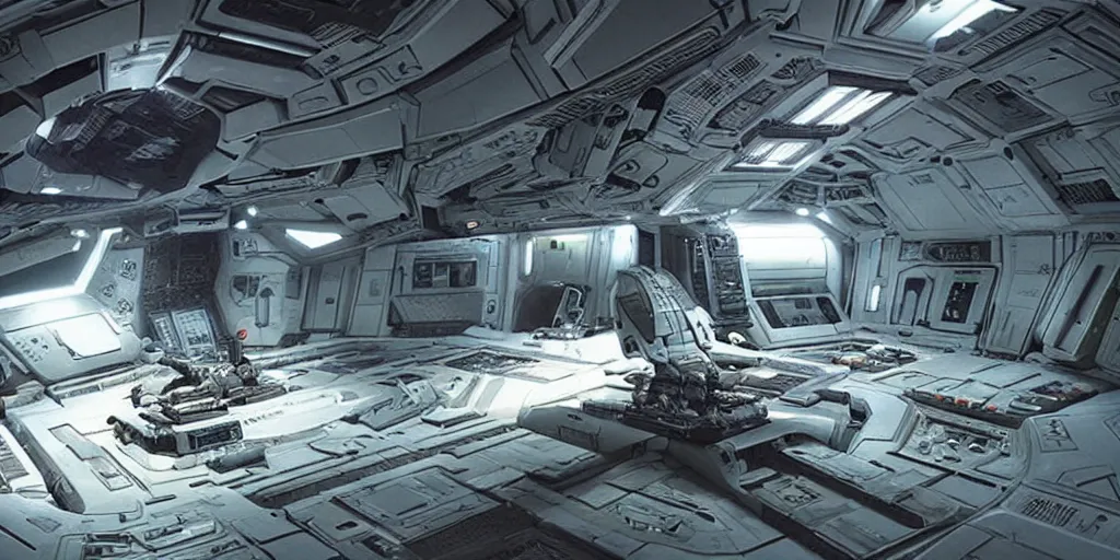 Image similar to landed Nostromo spaceship