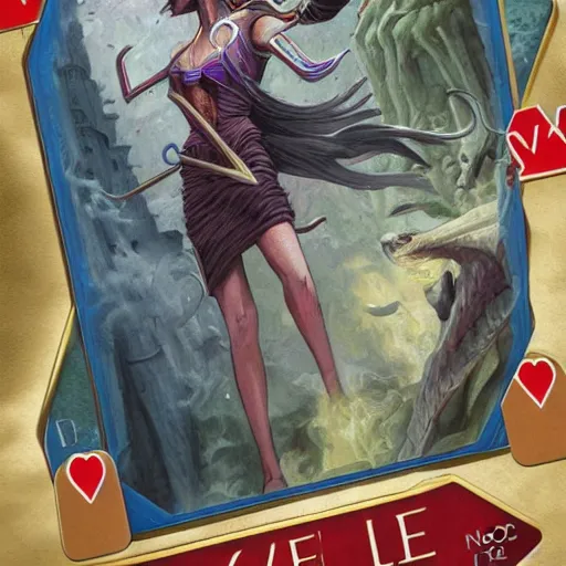 Prompt: a tgv to nice on a magic the gathering playing card, magali villeneuve