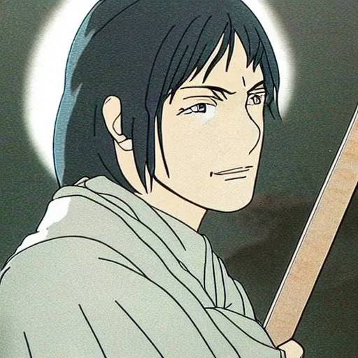 Image similar to aragorn from the anime lord of the rings (1986), studio ghibli