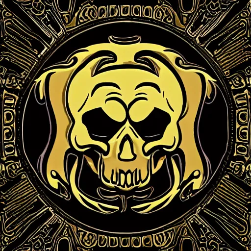 Image similar to skull bafshar, petros death scooby doo shaggy emblem