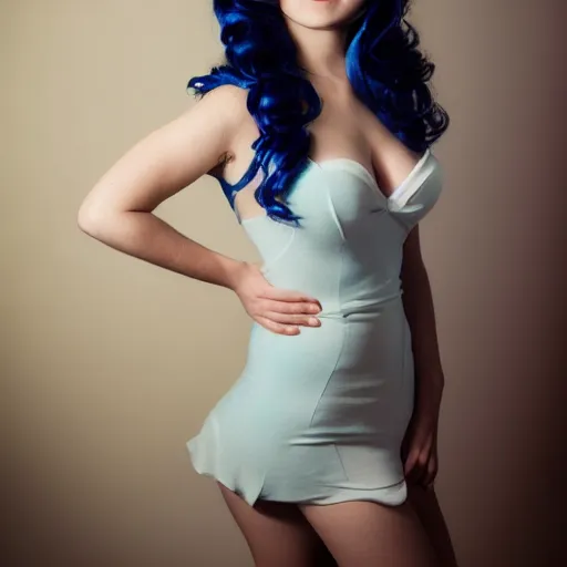 Image similar to cosplaying as lumpy space princess, studio lighting, promo shoot, amateur glamour shoot