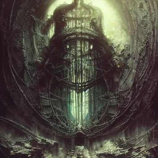 Prompt: cyberpunk dreaming by gustave dore and gustave moreau and beksinski and giger and craig mullins and jeremy mann