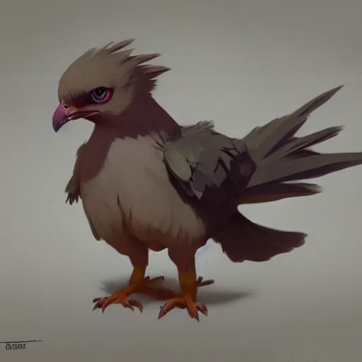 Image similar to Pidgeotto ,Greg rutkowski, Trending artstation, cinematográfica, digital Art