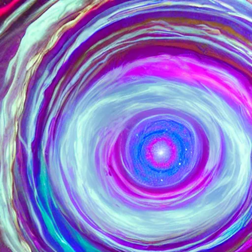 Image similar to waves of silk vortex in outer space