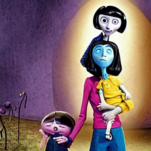 Prompt: coraline jones and the other mother