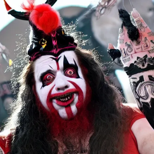 Prompt: dwarf Juggalo cult