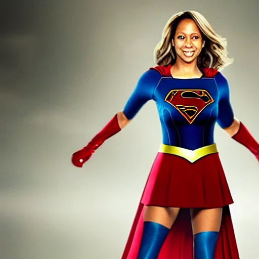 Image similar to stacey dash as supergirl