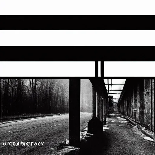 Image similar to music album cover artwork for an industrial electro song goth, black, grey, offwhite, grainy, bleak, gloomy photography and design