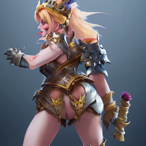 Prompt: a DND bowsette, made by Stanley Artgerm Lau, WLOP, Rossdraws, ArtStation, CGSociety, concept art, cgsociety, octane render, trending on artstation, artstationHD, artstationHQ, unreal engine, 4k, 8k,