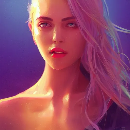 Prompt: electric woman, cute - fine - face, pretty face, oil slick hair, realistic shaded perfect face, extremely fine details, realistic shaded lighting, dynamic background, artgerm, 8 k ultra realistic, highly detailed, character design by sylvain sarrailh, alena aenami, jeremy lipkin, michael garmash, ando tadao, kan liu