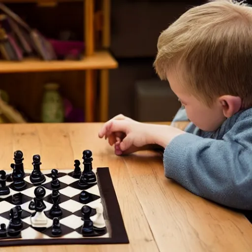 Image similar to Master of evil playing versus a tiny rabit in a game of chess