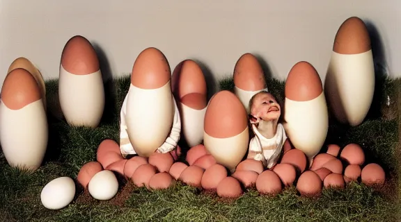 Image similar to The republican party in eggshells photographed by Anne Geddes