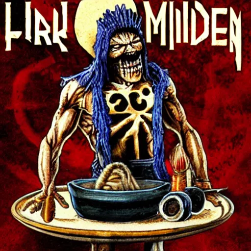 Image similar to the lord's supper iron maiden