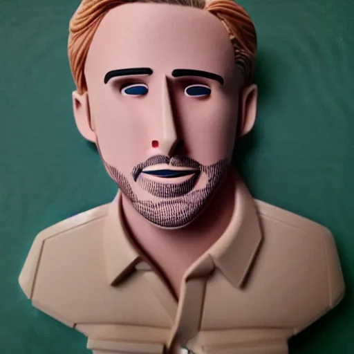 Prompt: plasticine ryan gosling