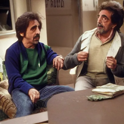 Image similar to Al Pacino and Harvey Kietel as characters in the fimbles