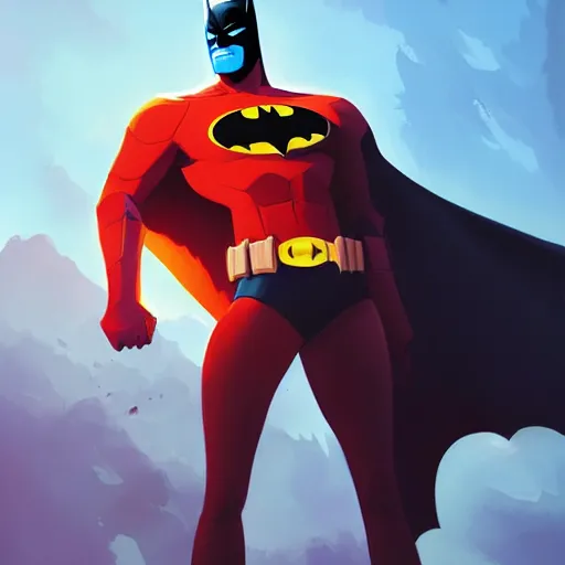 Image similar to hero world batman, behance hd by jesper ejsing, by rhads, makoto shinkai and lois van baarle, ilya kuvshinov, rossdraws global illumination