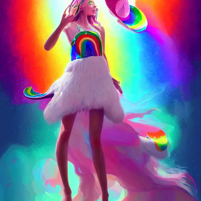 Prompt: epic professional digital art of 🌈 🙄 🔔 👗, best on artstation, cgsociety, wlop, cosmic, epic, stunning, gorgeous, much detail, much wow, masterpiece