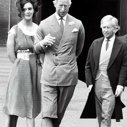 Prompt: prince charles wearing a dress