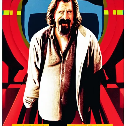 Image similar to the big lebowski, movie poster