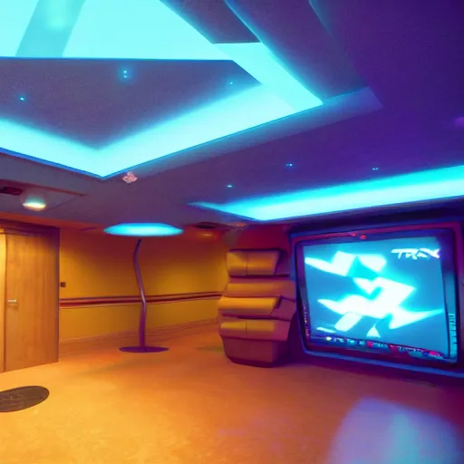 Prompt: Tron Room 4k