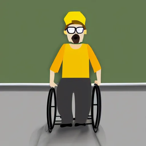 Image similar to Walter junior from breaking bad as a happy wheels character, 8k, photorealistic